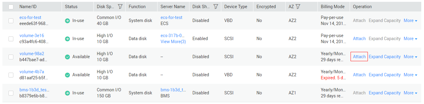 Obtain the instance's connection address. 