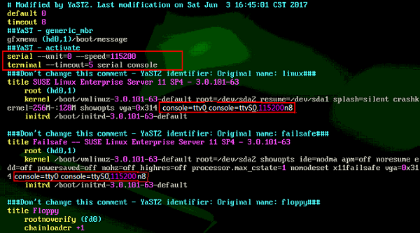 x86 SUSE 11 SP4 Bare Metal Server Private Image Creation