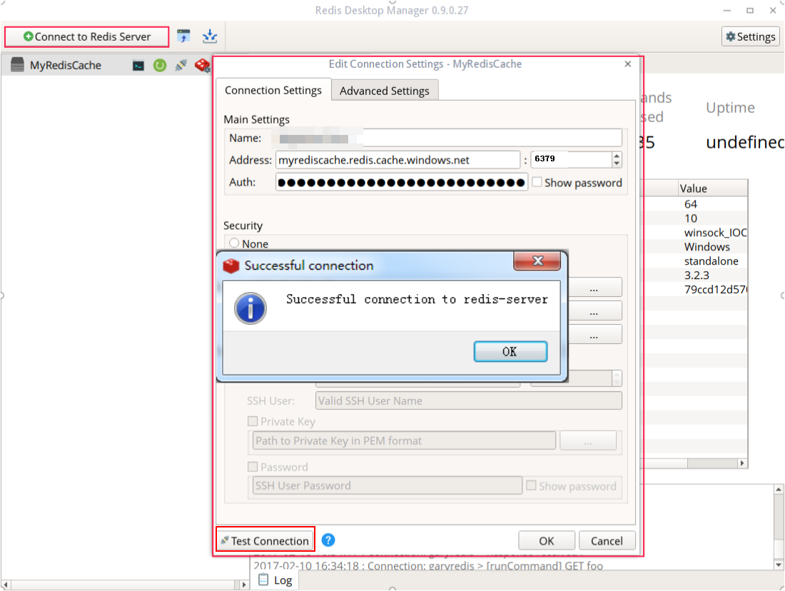 redis windows client get database