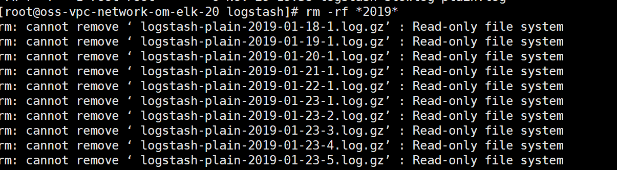 ubuntu error 30 read-only file system