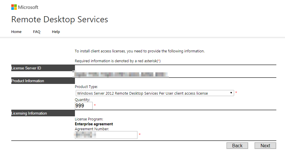 windows server 2012 remote desktop services 5 user cal