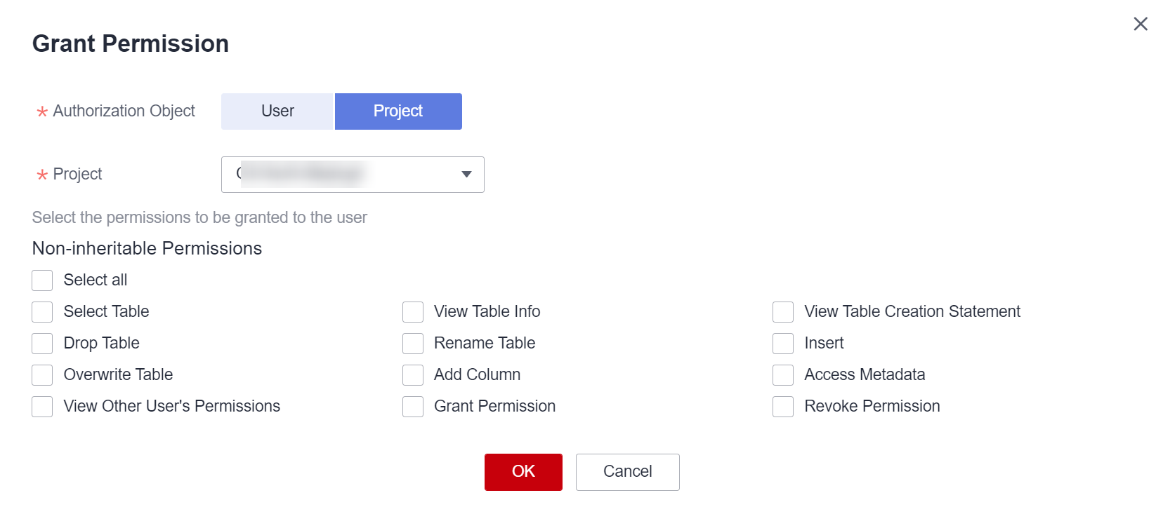 Managing Table Permissions Data Lake Insight User Guide Data