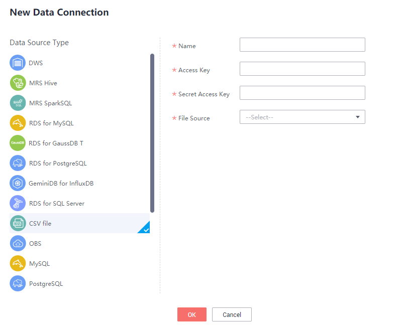 Creating Csv File Data Connectionsdata Lake Visualizationuser Guidedata Connection Management 0083