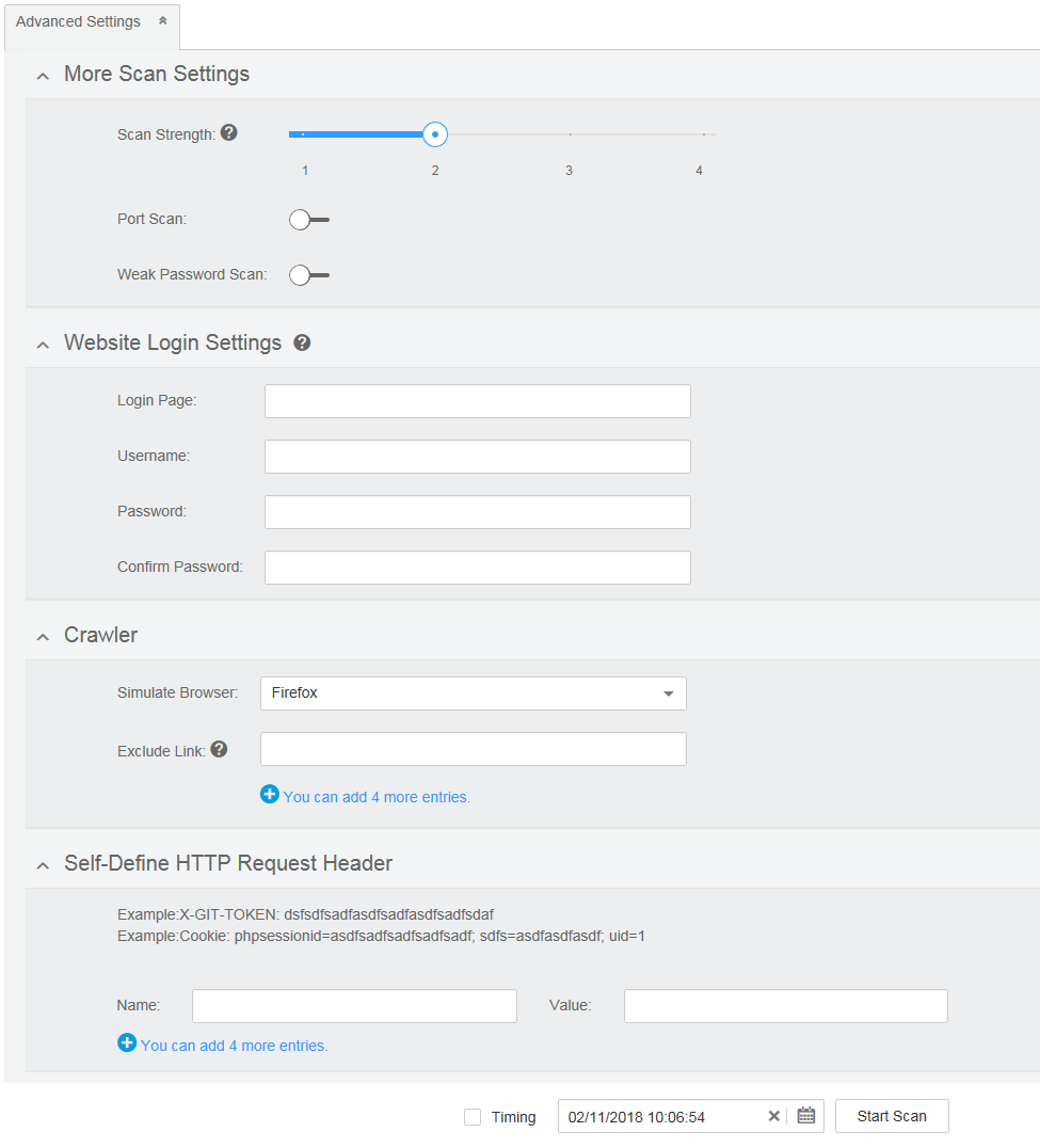 When Are Advanced Scan Settings Required?_Vulnerability Scan Service ...